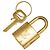 Set lucchetto e chiave Louis Vuitton D'oro Metallico
