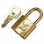 Set Chiave e Lucchetto Louis Vuitton D'oro Metallico