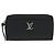 Portafoglio lungo Zippy Lockme Louis Vuitton Nero