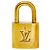 Set lucchetto e chiave Louis Vuitton D'oro Metallico - vista 2