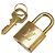 Juego de Llaves de Candado Louis Vuitton Accesorio Dorado Metálico