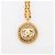 Gabrielle Collana Chanel Vintage CC Open Medallion D'oro Metallico - vista 5