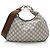 Borsa a tracolla grande Gucci GG Supreme Web Marrone Beige
