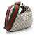 Borsa a tracolla grande Gucci GG Supreme Web Marrone Beige - vista 2