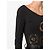 Versace Y2K schwarzer Stretch-Baumwollpullover mit Goldsequenzen-Verzierungen (XL) - Ansicht 5