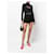 Maglione a collo alto nero elasticizzato Versace Y2K con cut-out sul petto  - vista 3