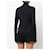 Maglione a collo alto nero elasticizzato Versace Y2K con cut-out sul petto  - vista 4