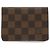 Tarjetero Damier Louis Vuitton Castaño