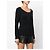 Versace Y2K schwarzer Viskose-Pullover mit besticktem Kristall-Logo - Ansicht 2
