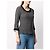 Chanel 2007 Wollpullover in Grau mit schwarz-weißem Flechtbesatz - Ansicht 2