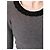Chanel 2007 Wollpullover in Grau mit schwarz-weißem Flechtbesatz - Ansicht 3
