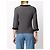 Chanel 2007 Wollpullover in Grau mit schwarz-weißem Flechtbesatz - Ansicht 4