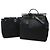 Hermès Borsa a mano Hermes Aile Bag MM Canvas Leather Nero