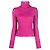 Chanel Y2K Cashmere Rollkragenpullover mit Rippenstruktur in Cyclamen Pink