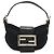 Fendi Mini Croissant Mamma Pouch in jersey di cotone e pelle Nero