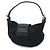 Fendi Mini Croissant Mamma Pouch in jersey di cotone e pelle Nero - vista 2