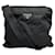 Borsa a Spalla Prada Nylon Tessuto Triangle Logo Nero