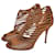 Gucci Brown Leather Strappy Heeled Sandals  - view 1