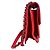 Borsa a tracolla in pelle rossa Chanel Rosso - vista 2