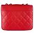 Borsa a tracolla in pelle rossa Chanel Rosso - vista 3
