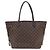 Borsa Louis Vuitton Damier Neverfull MM Marrone