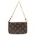 Louis Vuitton Monogram Mini Pochette Accessoires Castaño - vista 2