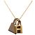 Hermès Collana con pendente Hermes O'Kelly PM Marrone Taupe
