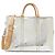 Borsa Louis Vuitton Monogram Mirror Neo Porte Documents Voyage Argento