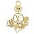 Louis Vuitton Portachiavi LV Circle Twinkling Keyring D'oro