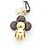 Borsa Charm Louis Vuitton Monogram Mini Vivienne Marrone - vista 3