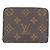 Louis Vuitton Monogram Zippy Münzbeutel Braun