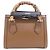 Borsa Gucci Diana in pelle marrone - vista 2
