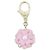 Portachiavi Chanel ABG424 Rosa Bianco D'oro