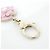 Portachiavi Chanel ABG424 Rosa Bianco D'oro - vista 4