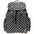 Louis Vuitton Damier Distorted Christopher MM Rucksack Schwarz