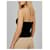 Autre Marque Musier Black Ribbed Knit Top with Pearl Straps  - view 3