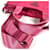 Tote Borsa con placca logo Triangle Prada Rosa  - vista 9