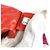 Pochette com mosquetão de corrente Chanel AS0431 Rosa Vermelho - vista 12