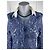Sandro Paris Top de encaje floral azul marino con cuello blanco contrastado - vista 2