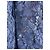 Sandro Paris Top de encaje floral azul marino con cuello blanco contrastado - vista 4