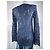Sandro Paris Top de encaje floral azul marino con cuello blanco contrastado - vista 5
