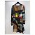 Preen by Thornton Bregazzi Vestido de seda estampado patchwork Castaño Negro Roja Azul Multicolor Verde Amarillo - vista 2