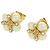 Céline Pendientes Celine Triomphe en piedra dorada y perlas artificiales Dorado