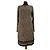 Vestido Michael Kors estampado de leopardo manga larga Castaño Negro