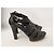 Tod's Sandalias de Plataforma en Cuir Negro - vista 5