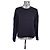 Bellerose Voka Sweatshirt mit Samteinsätzen - Schwarz Grün
