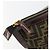 Pochette FENDI Zucca Canvas Nero Oro Auth 183171 D'oro - vista 12
