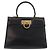 Borsa a Mano Salvatore Ferragamo Gancini in Pelle Nera e Oro Auth 183947 Nero D'oro - vista 2