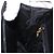 Borsa a Mano Salvatore Ferragamo Gancini in Pelle Nera e Oro Auth 183947 Nero D'oro - vista 22