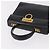 Borsa a Mano Salvatore Ferragamo Gancini in Pelle Nera e Oro Auth 183947 Nero D'oro - vista 6